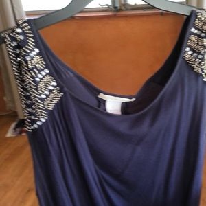 Dress/ long shirt with sequins/ stones